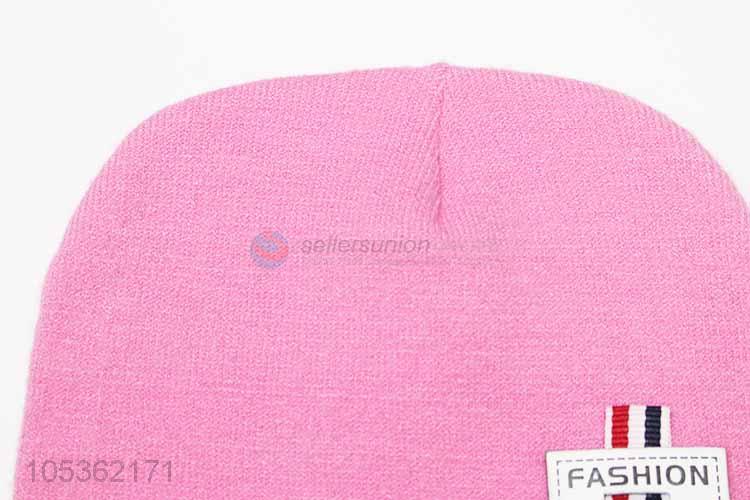 Fashion Design Knitting Cap for Girl Children