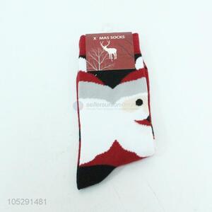 Low price boys winter warm socks with snowman pattern