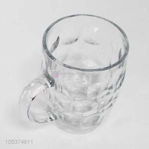 China supplier ttransparent glass beer cup with handle