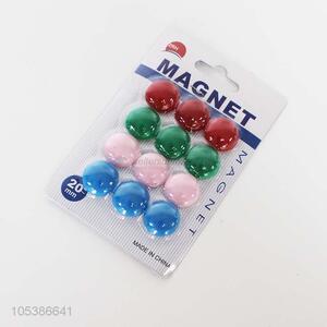 Wholesale 12pcs colorful round magnet stickers