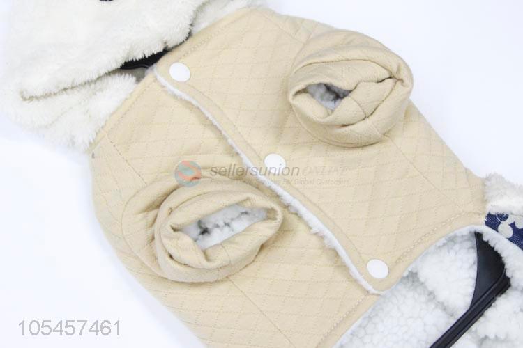 High Quality Dog Coat Add Wool Jumpsuit Hoodie Pet Clothes