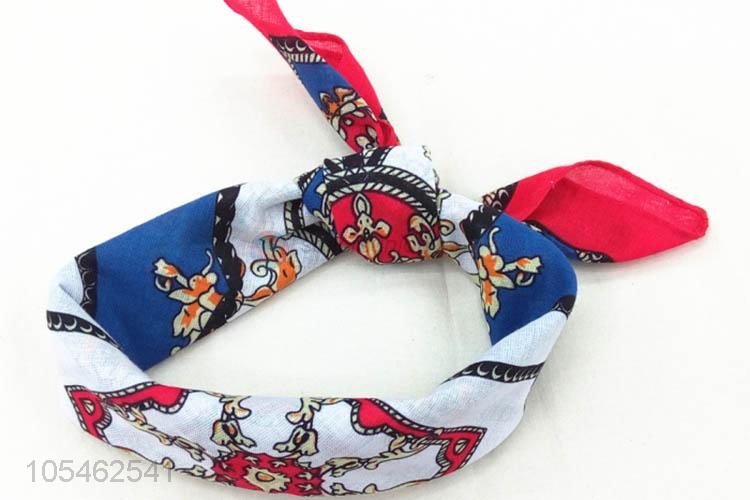 Customized wholesale hair accessories square bandanas