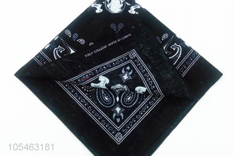 China wholesale 55*55cm custom logo cotton kerchief