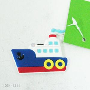 Excellent quality steamship shape pvc fridge magnet