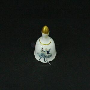 China maker ceramic <em>crafts</em> ceramic ring bell <em>porcelain</em> hand bell