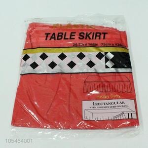 Best Selling Plastic Table Cloth Waterproof Table Skirt