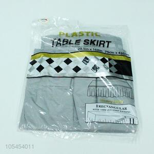 High Quality Plastic Table Skirt Fashion Table Cloth