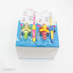 Factory Wholesale Children Toothbrush with A Plane Toy