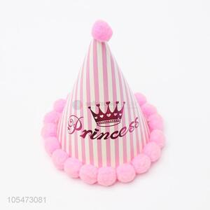 Factory promotional princess birthday hat with venonat