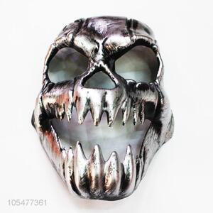 Good sale Halloween burnished silver plastic skull mask