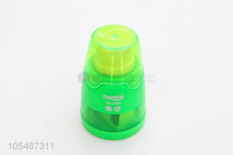 Professional suppliers tower shape colorful sharpener+eraser