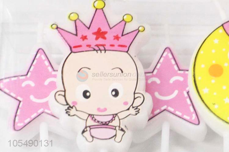 Factory Export Cartoon Style Children Happy Birthday Candle