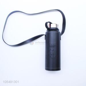 New arrival stainless steel thermos bottle with shoulder strap