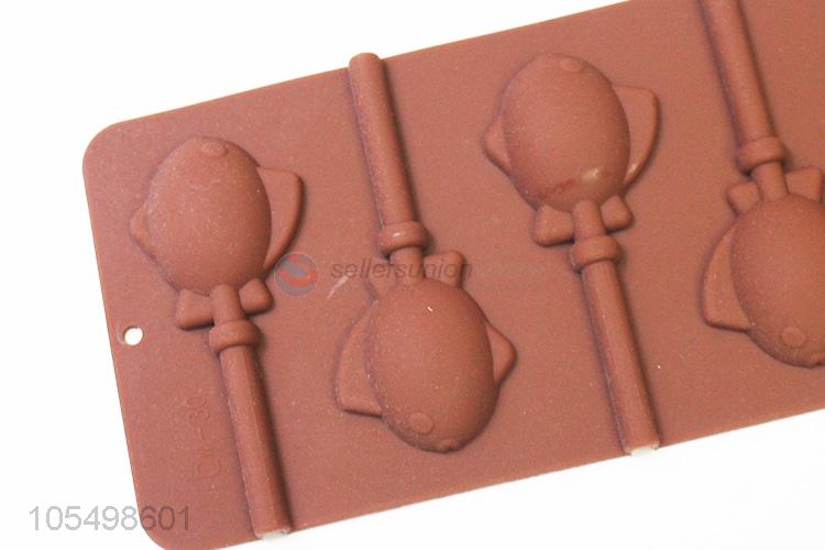 Wholesale Popular DIY Silicone Bakeware Chocolate Lollipop Molds