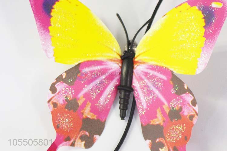 Durable Pet Cat Plastic Butterfly Feather Toys