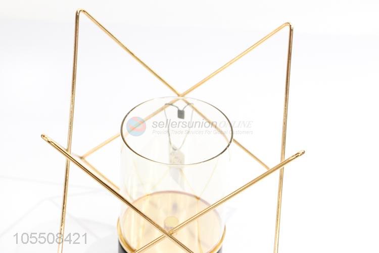 Recent design home decor furnishing article iron candlestick