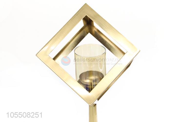 Wholesale home decor furnishing article fashion iron candlestick