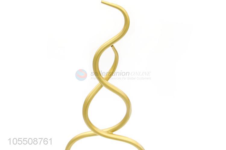 High sales creative design home decorative golden metal flower vase
