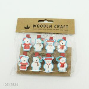 Cartoon Design 8 Pieces Wooden Craft Clip