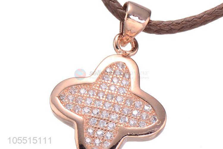 Best Quality Inlay Zircon Diamond Pendant DIY Necklace Jewelry Accessories