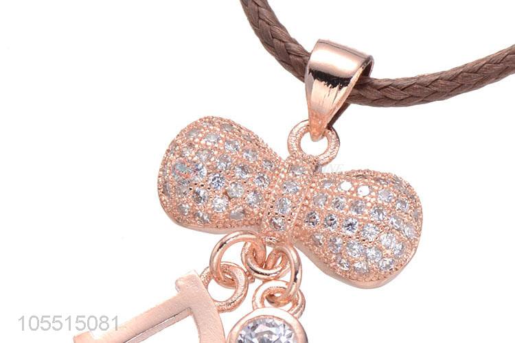 Made In China Bowknot Shape Pendant DIY Necklace Pendant