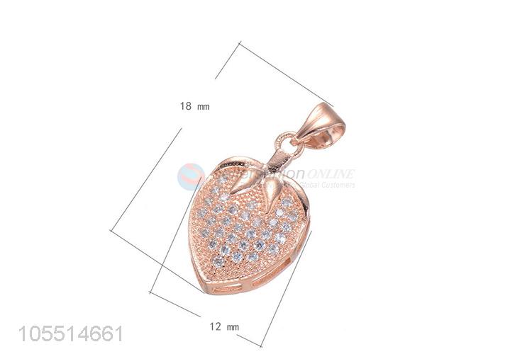 Newest Strawberry Shape Necklace Pendant DIY Jewelry Accessories