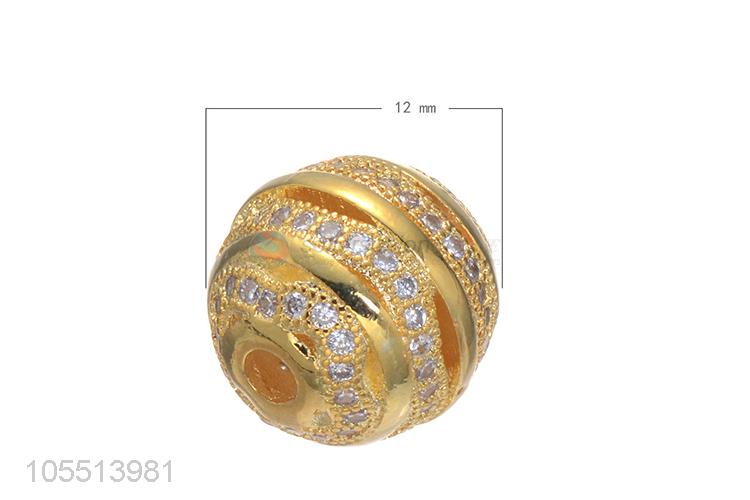 Custom Ball Shape Bracelet Charm Hole Spacer Bead