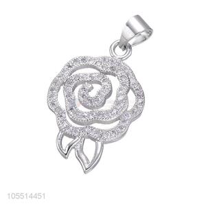 Custom Flower Design Diamond Pendant DIY Necklace Pendant