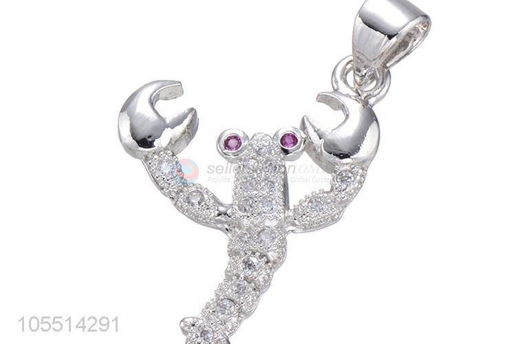 Cute Design Lobster Shape Necklace Pendant DIY Diamond Pendant