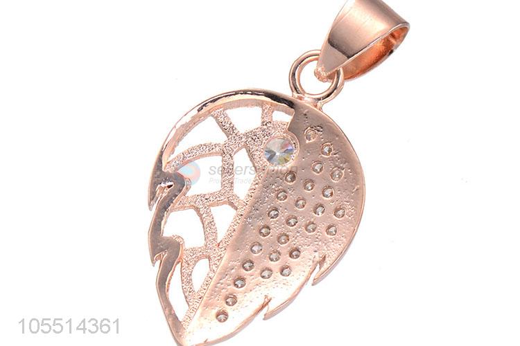 Good Quality Leaves Shape Necklace Pendant DIY Diamond Pendant