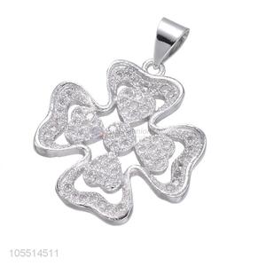 Wholesale Heart Cross Diamond Necklace Pendant Fashion DIY Accessories