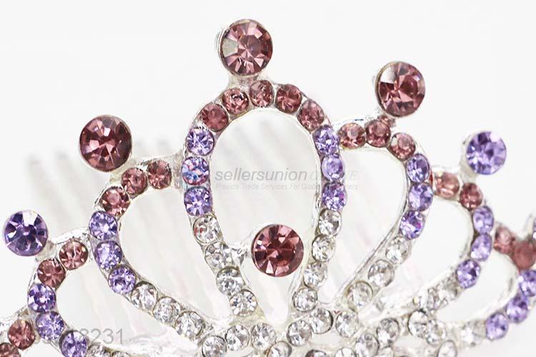 China Factory Supply Colorful Fashion Diadem for Women Wedding