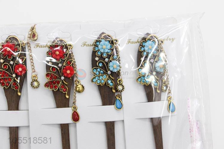 Recent Design Shell Flower Hair Accessories Hairpin Wooden Hairpin