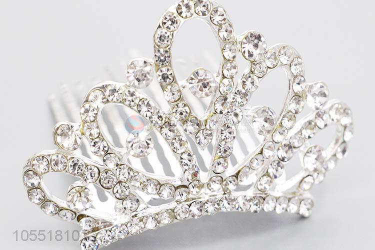 Good Reputation Quality Hair Jewelry Pearl Crystal Tiaras And Crowns For Bride Wedding