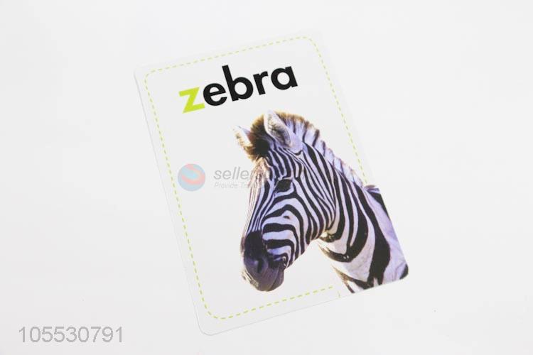 Color Printing Flashcards Educational Alphabetical Card