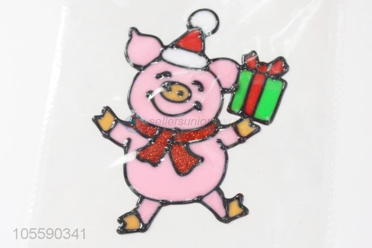 Best Quality Colorful Cute Pig Jelly Sticker For Christmas Decoration