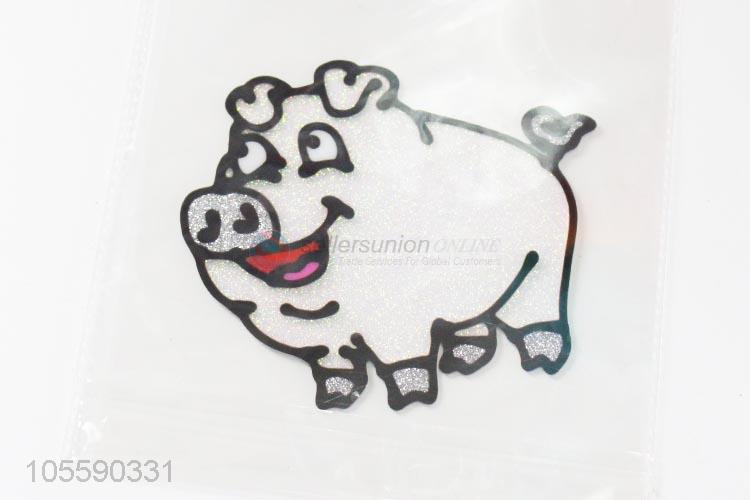 Lovely Design Pig Shape Jelly Sticker For Christmas Decoration