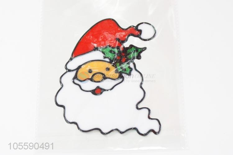 Wholesale Santa Claus Shape Jelly Sticker Fashion Christmas Decoration