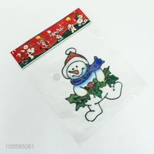 Christmas Snowman Pattern Window Sticker