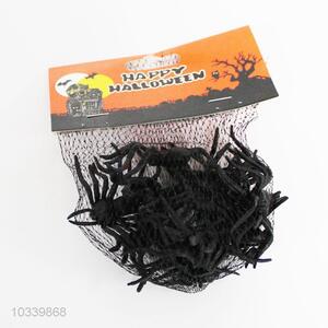 Low price black plastic spider Halloween decorations