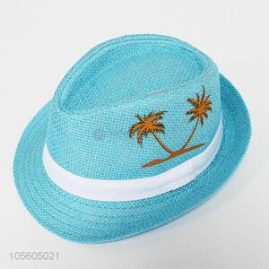 Custom Colorful Woven Billycock Hat Fashion Sun Hat