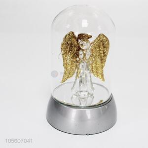 Hot Sale Glass Angel Crafts with Light