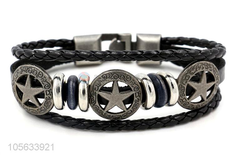 New items mens retro handmade bracelets hand braided bracelet