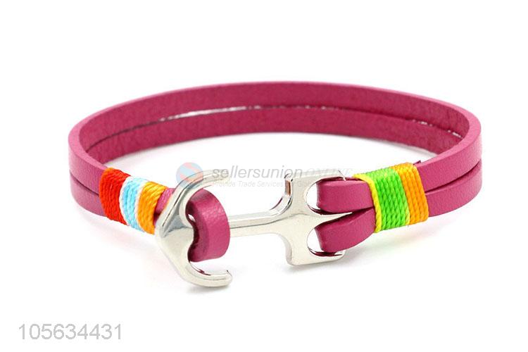 Top selling mens favor handmade retro braided leather bracelet