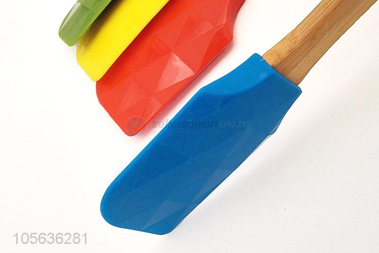 Good Quality Silicone Spatula/Silicone Scraper With Wooden Handle