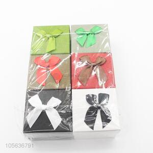 Promotional cheap luxury packaging gift box with ribbon