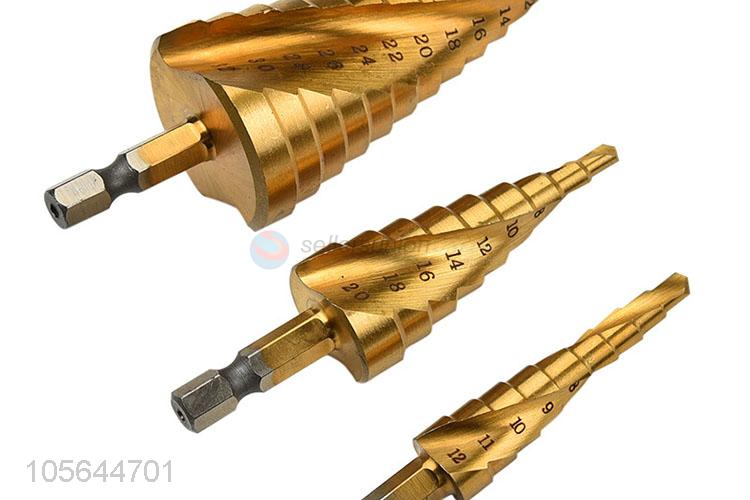 Good Quality Alloy Spiral Step Drill Bit Set Metal Drill Bit