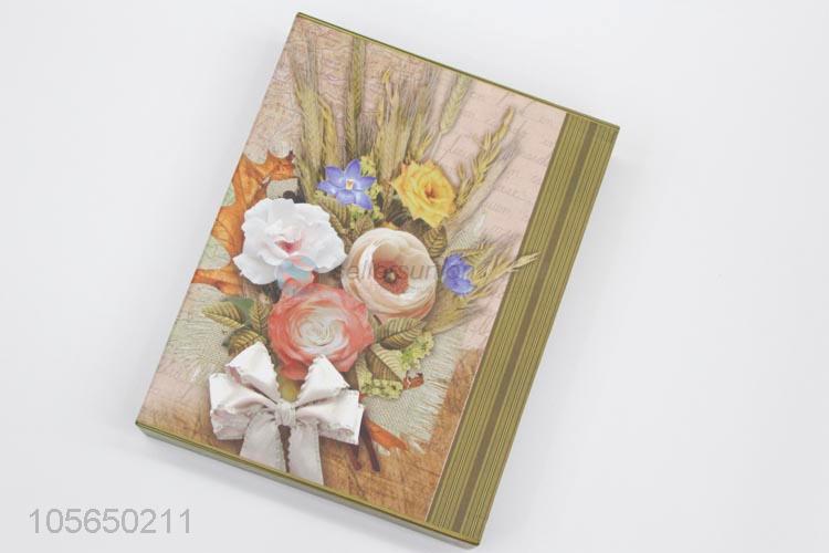 Popular Wholesale Flower Pattern Cover Scrapbook Photo Album Memory Book