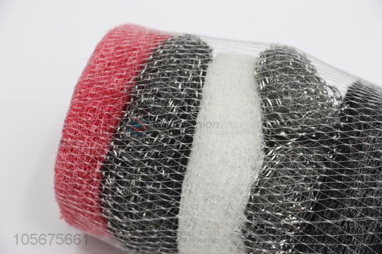 Factory customized kitchen steel wire clean ball and scrubbing block set