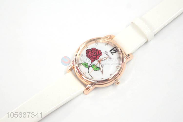 Unique Design Flower Pattern Alloy Watche For Women